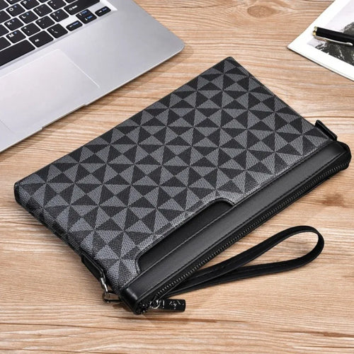 Fashion Business Men's Clutch Bag Printed Zipper Handbag Large Capacity Multifunctional Envelope Bag Designer luxury storage bag
